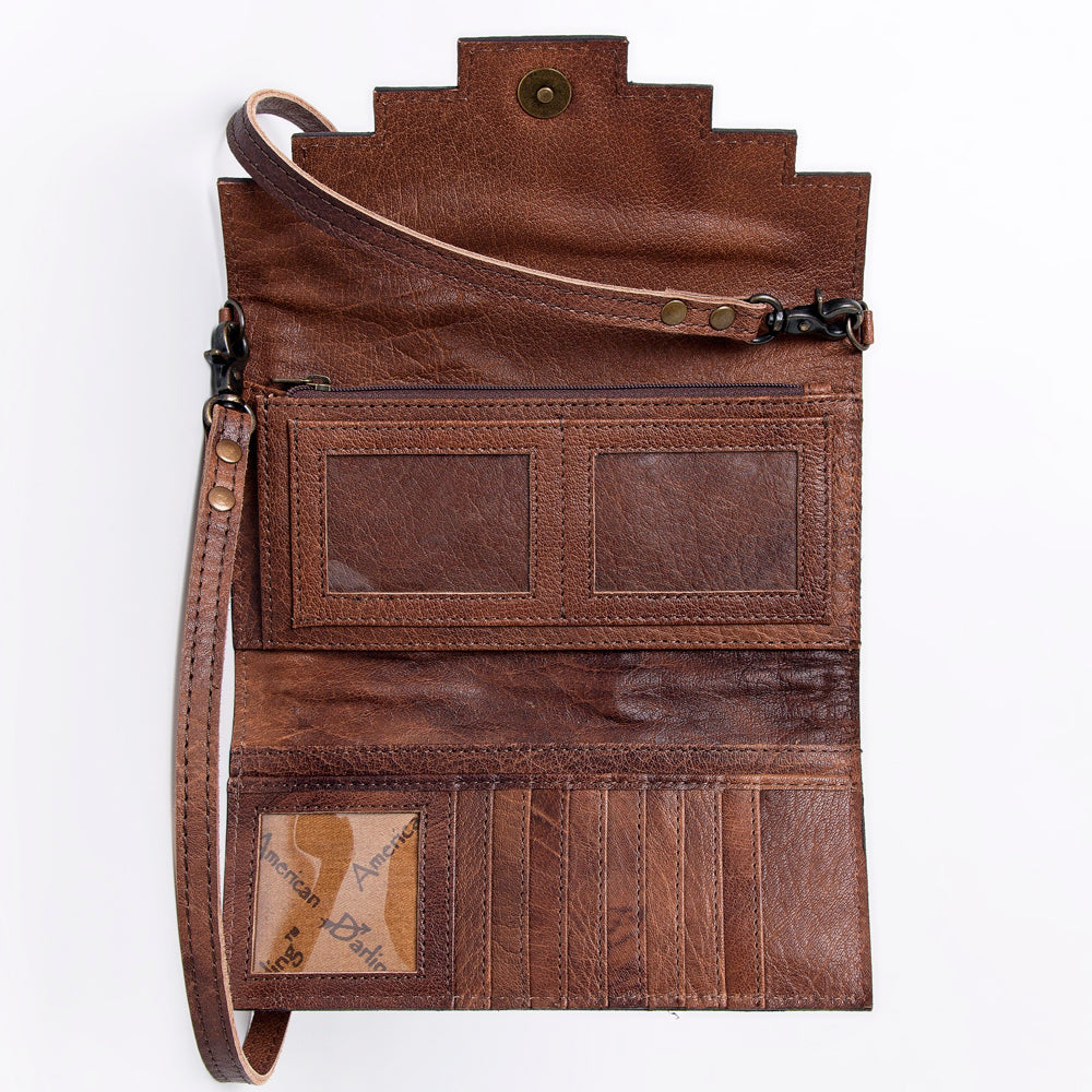 American Darling Hand Tooled Genuine Leather Women Bag Western Handbag Purse