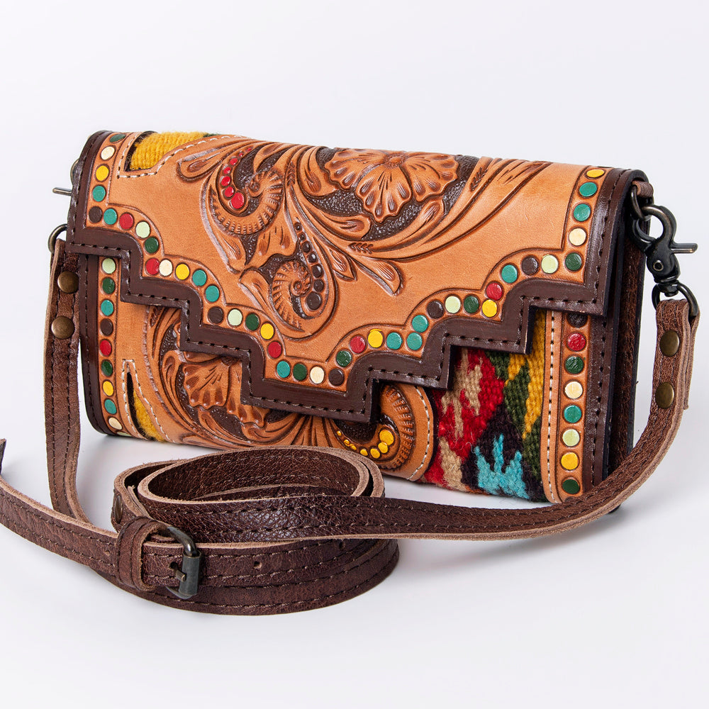 American Darling Hand Tooled Genuine Leather Women Bag Western Handbag Purse