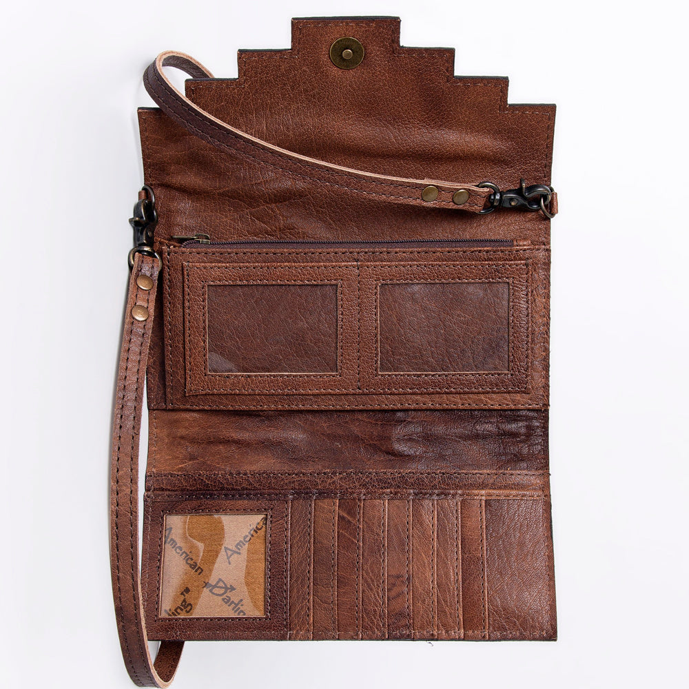 American Darling Hand Tooled Genuine Leather Women Bag Western Handbag Purse