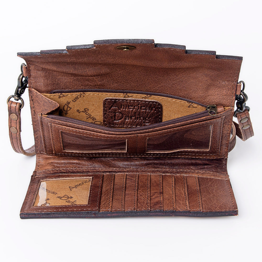American Darling Hand Tooled Genuine Leather Women Bag Western Handbag Purse