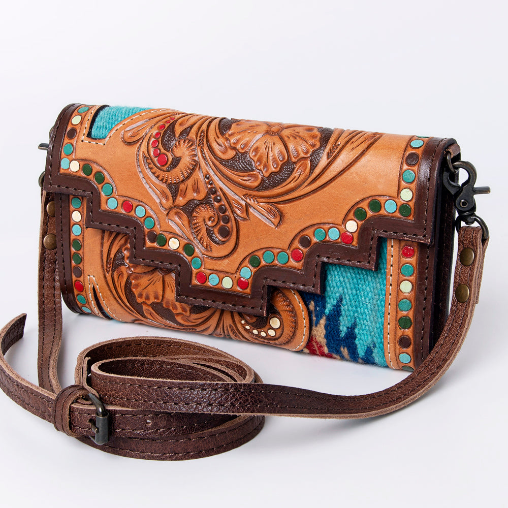 American Darling Hand Tooled Genuine Leather Women Bag Western Handbag Purse