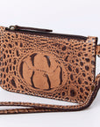 American Darling Crocodile Embossed Genuine Leather Women Bag Western Handbag Purse