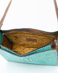 American Darling Crocodile Embossed Genuine Leather Women Bag Western Handbag Purse