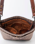 American Darling Crocodile Embossed Genuine Leather Women Bag Western Handbag Purse