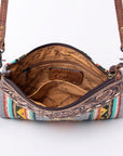 American Darling Saddle Blanket Genuine Leather Women Bag Western Handbag Purse