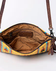 American Darling Saddle Blanket Genuine Leather Women Bag Western Handbag Purse
