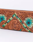 American Darling Clutch Hand Tooled Genuine Leather Women Bag Western Handbag Purse