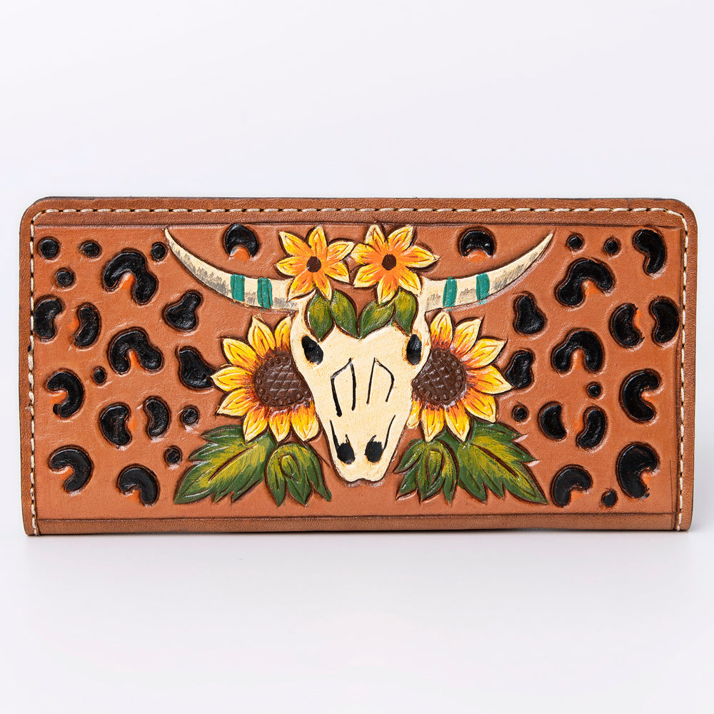 American Darling Clutch Hand Tooled Genuine Leather Women Bag Western Handbag Purse