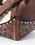 American Darling ADBG516 Duffel Hand Tooled Saddle Blanket Genuine Leather Women Bag Western Handbag Purse