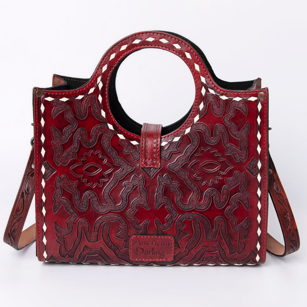 American Darling Tote Hand Tooled Genuine Leather Western Women Bag Handbag Purse | Western Tote Bag | Travel Tote Bags | College Tote Bag | Casual Tote Bag