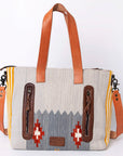 American Darling Tote Saddle Blanket Genuine Leather Women Bag Western Handbag Purse