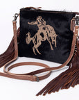 American Darling Small Crossbody Saddle Blanket Genuine Leather women bag western handbag purse