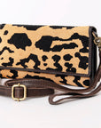 American Darling Hair On Genuine Leather Women Bag Western Handbag Purse