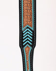 HIlason Genuine Leather Dog Collar Hand Tooled