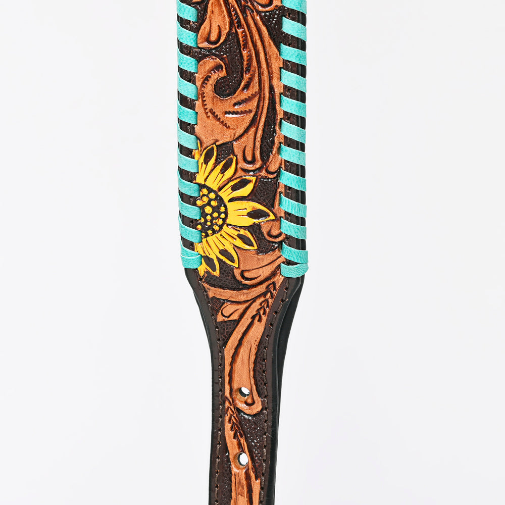 HILASON Western Genuine Leather Heavy Duty Hand Painted Dog Collar