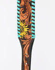 HILASON Western Genuine Leather Heavy Duty Hand Painted Dog Collar