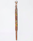 HILASON Western Genuine Leather Heavy Duty Hand Painted Dog Collar