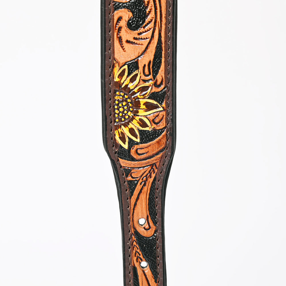 HILASON Western Genuine Leather Heavy Duty Hand Painted Dog Collar