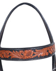 COMFYTACK Western Horse Headstall Breast Collar Tack Genuine American Leather