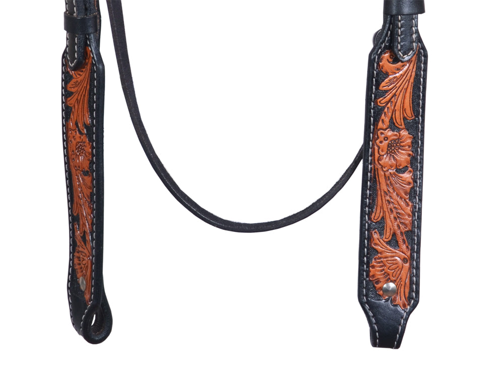 COMFYTACK Western Horse Headstall Breast Collar Tack Genuine American Leather