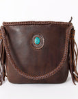 American Darling Hair On Genuine Leather Women Bag Western Handbag Purse