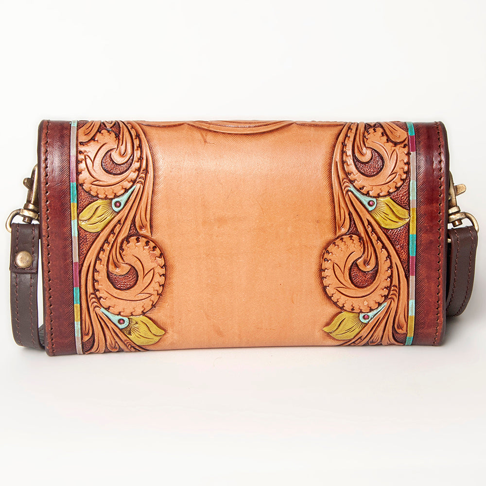 American Darling Hand Tooled Genuine Leather Women Bag Western Handbag Purse