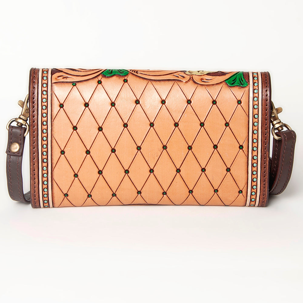 American Darling Hand Tooled Genuine Leather Women Bag Western Handbag Purse