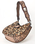 American Darling Hobo Hand Tooled Hair-On Genuine Leather women bag western handbag purse