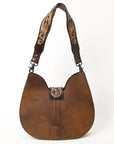 American Darling Hobo Hand Tooled Hair-On Genuine Leather women bag western handbag purse