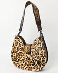 American Darling Hobo Hand Tooled Hair-On Genuine Leather women bag western handbag purse