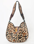 American Darling Hobo Hand Tooled Hair-On Genuine Leather women bag western handbag purse