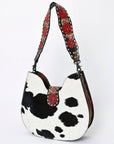 American Darling Hobo Hand Tooled Hair-On Genuine Leather women bag western handbag purse
