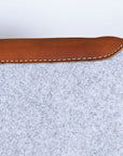 32" X 30" Hilason Horse Western Contoured Wool Felt Therapeutic Saddle Pad Grey