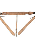 Comfytack Horse Saddle Flank Cinch Girth Handtooled Leather W/ Billets Antique Tan