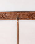 Comfytack Horse Western Leather Basketweave Tooled Floral Rear Flank Saddle Cinch Off Billets