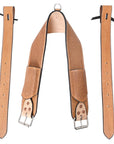 Comfytack Horse Western Tooled Padded Leather Rear Flank Back Saddle Cinch Billets