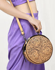 American Darling Hand Tooled Genuine Leather Women Bag Western Handbag Purse