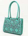 ADBGZ732B American Darling Hand Tooled Genuine Leather Women Bag Western Handbag Purse