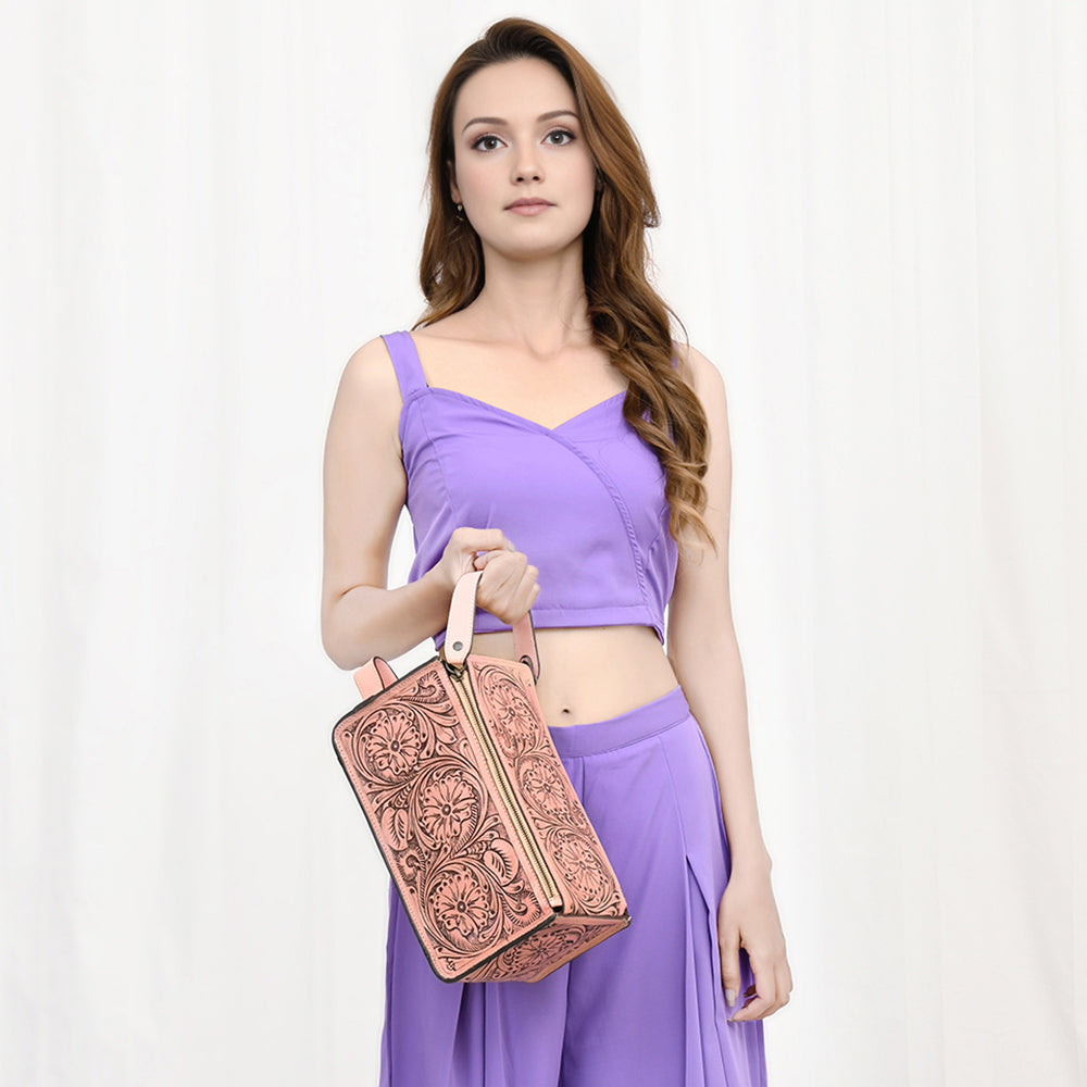 American Darling Hand Tooled Genuine Leather Women Bag Western Handbag Purse