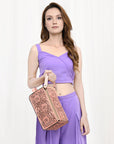 American Darling Hand Tooled Genuine Leather Women Bag Western Handbag Purse