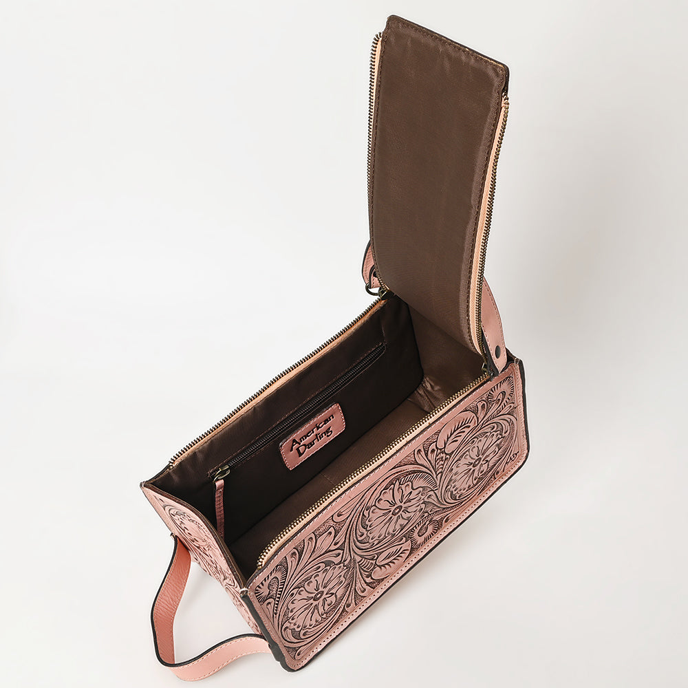 American Darling Hand Tooled Genuine Leather Women Bag Western Handbag Purse
