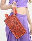 American Darling Hand Tooled Genuine Leather Women Bag Western Handbag Purse