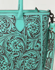 ADBGZ734B American Darling Hand Tooled Genuine Leather Women Bag Western Handbag Purse