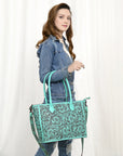 ADBGZ734B American Darling Hand Tooled Genuine Leather Women Bag Western Handbag Purse