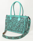 ADBGZ734B American Darling Hand Tooled Genuine Leather Women Bag Western Handbag Purse