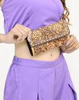 American Darling Hand Tooled Genuine Leather Women Bag Western Handbag Purse