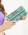 American Darling Hand Tooled Genuine Leather Women Bag Western Handbag Purse