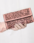 American Darling Hand Tooled Genuine Leather Women Bag Western Handbag Purse