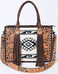 American Darling Briefcase Hand Tooled Saddle Blanket Genuine Leather women bag western handbag purse