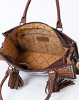 American Darling Briefcase Hand Tooled Saddle Blanket Genuine Leather women bag western handbag purse